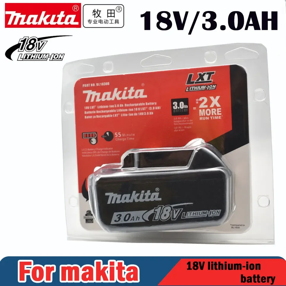 

Genuine Makita 18V Battery 3Ah Rechargeable Power Tools Battery 18V makita with LED Li-ion Replacement LXT BL1860B BL1860 BL1850