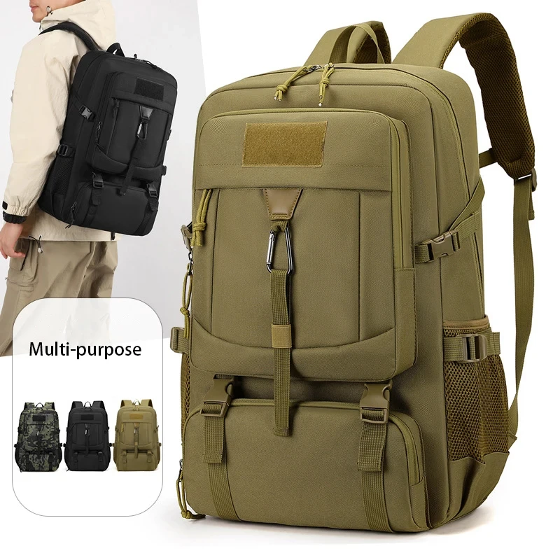 

Outdoor Tactical Camping Backpack Large Capacity Sports Hiking Trekking Fishing Rucksack Multifunctional Men Travel Laptop Bag