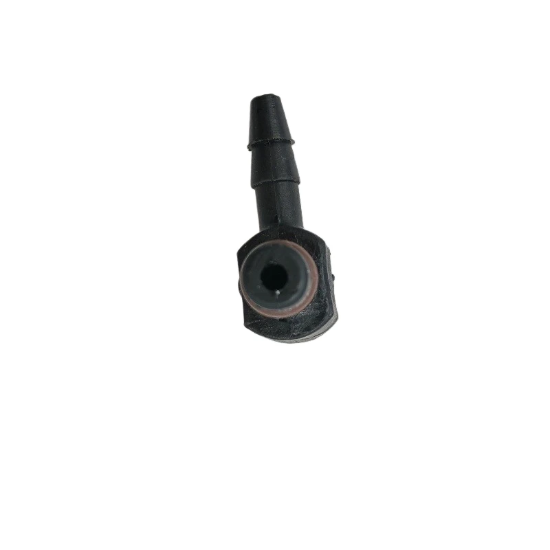 Mini 2-way diesel return pipe small connector black plastic 2-way fuel pipe quick L-shaped snap adapter auto fastner 2pcs a lot