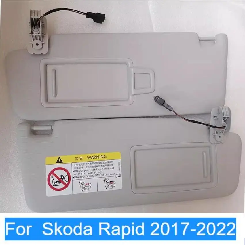 

For Skoda Rapid 2015 2016 2017 2018 2019 2020 2021 2022 Interior Sun visor With Mirror Front visor assembly Car accessory