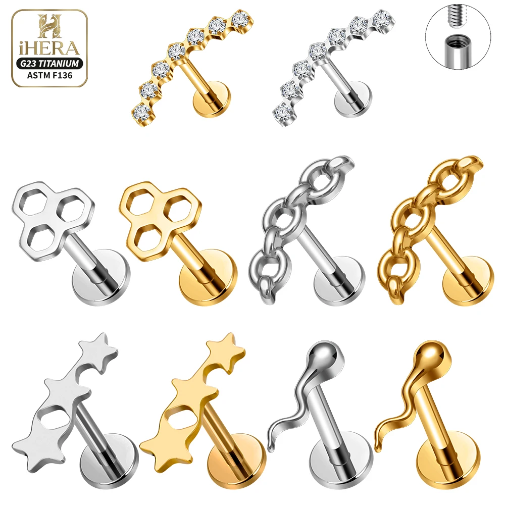 ASTM F136 Titanium Luxury Crystal Hoop Earring G23 Titanium Hinged Clicker Septum Cartilage Piercing Jewelry Wholesale Lot