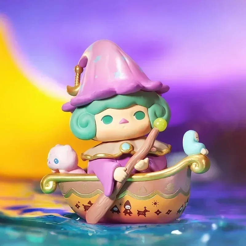 POP MART Pucky What Are The Fairies Doing กล่องสุ่มของเล่น บลายด์บ็อกซ์ ตุ๊กตาอนิเมะน่ารัก ของตกแต่งโต๊ะทำงาน ของขวัญ