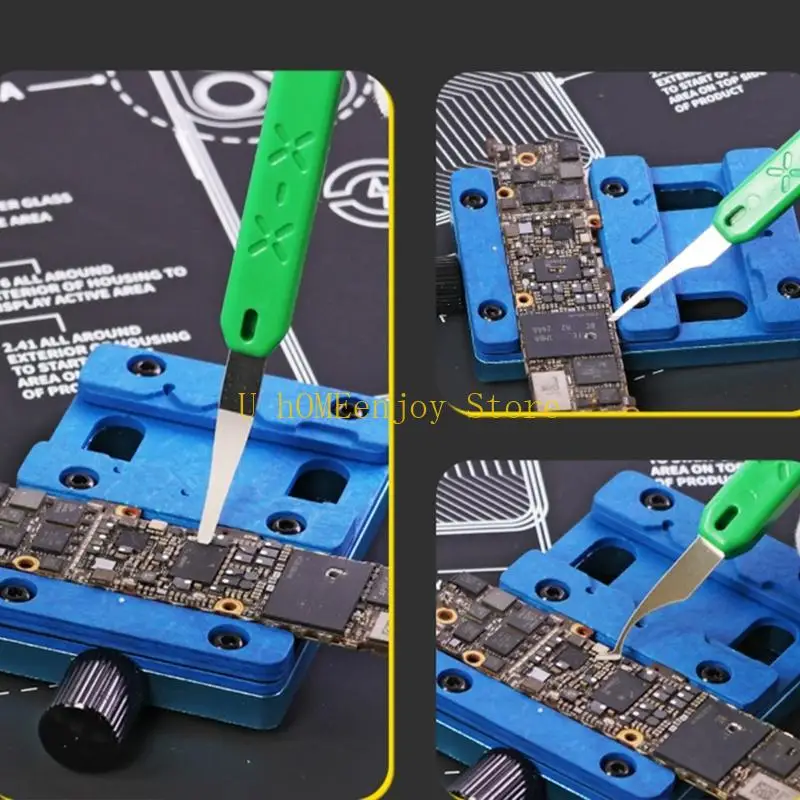 B0KF Heavy Duty Metal Glues Scrapers with Ergonomic Handle Stainless Steel Scrapers Suitable for Easy Paint & Sticker Removal