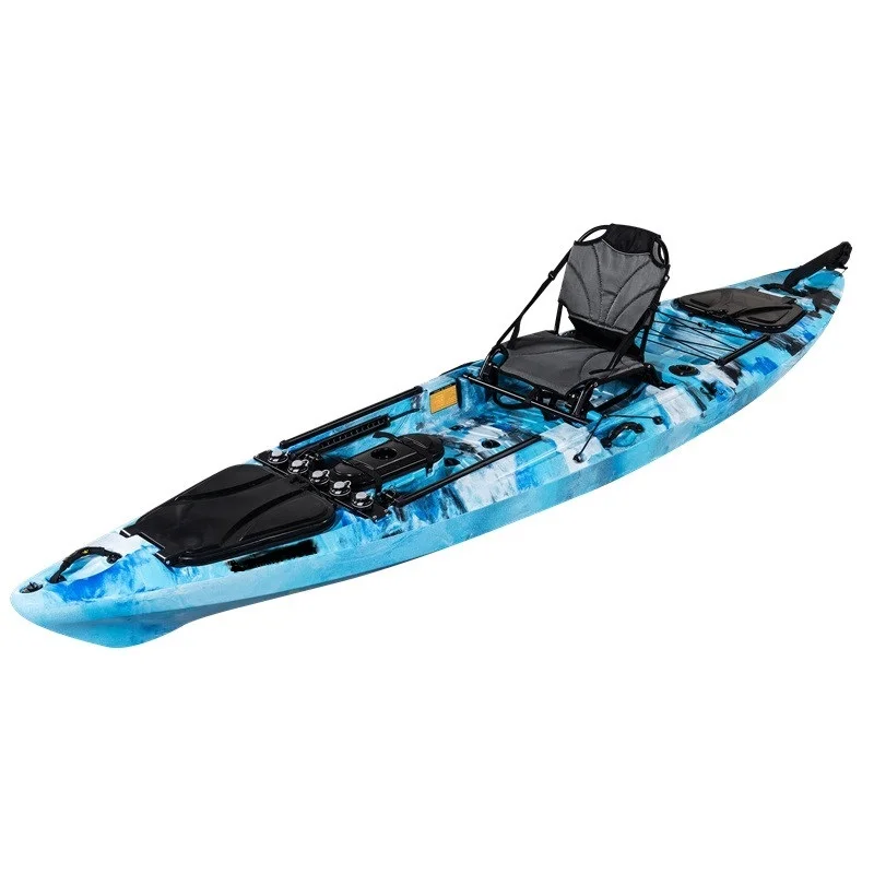 

Professional Angler 13ft Pedal Kayak Fishing Boat, Outdoor Surfing Plastic Cool Kayak