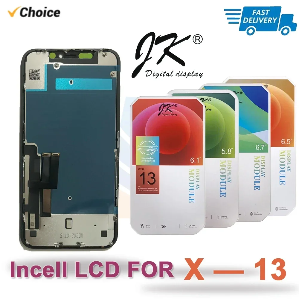 JK Incell Screen For iPhone 11 12 13 Pro Max 14 Plus 15 Pro with 3D Touch Digitizer Assembly For XR X Xs max Display Replacement