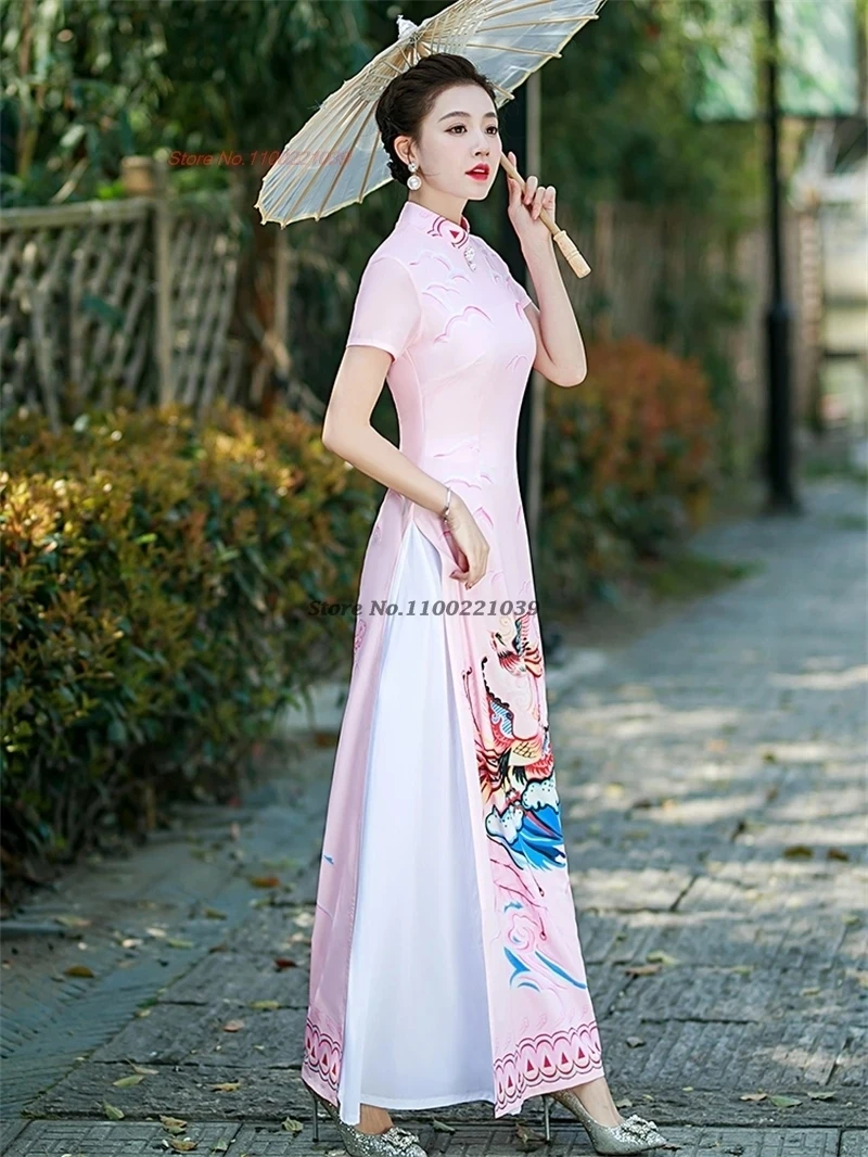 فستان أوداي فيتنامي تقليدي 202 - مراجعة Ao Dai Vietnam Dress وسعره