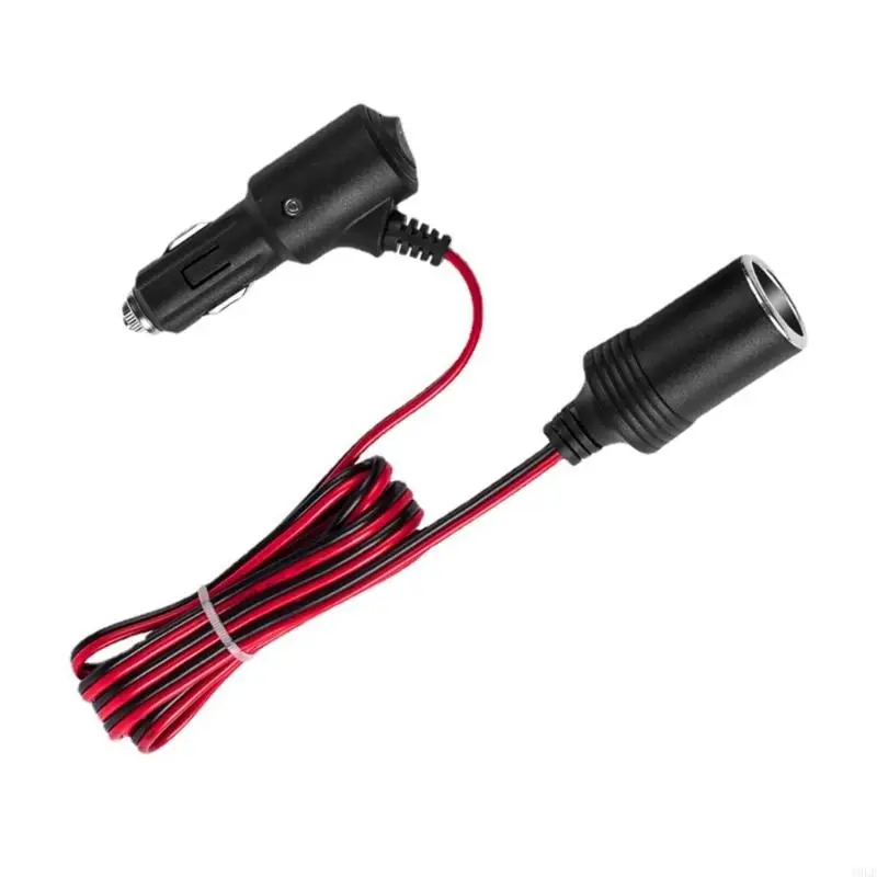 A9LF 12V24V Cigarette Power Extension Cable Extend Car Charging Capabilities