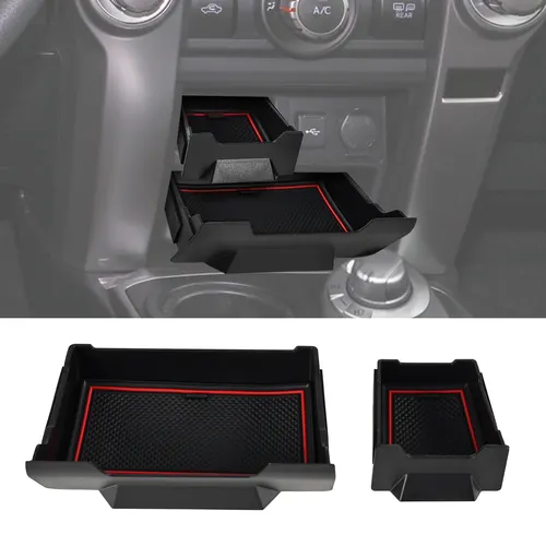 Imagen 1 del producto Cajón de almacenamiento para consola, reposabrazos, caja de almacenamiento, soporte para teléfono, organizador, accesorios de coche para Toyota 4runner 2014 2015-2024