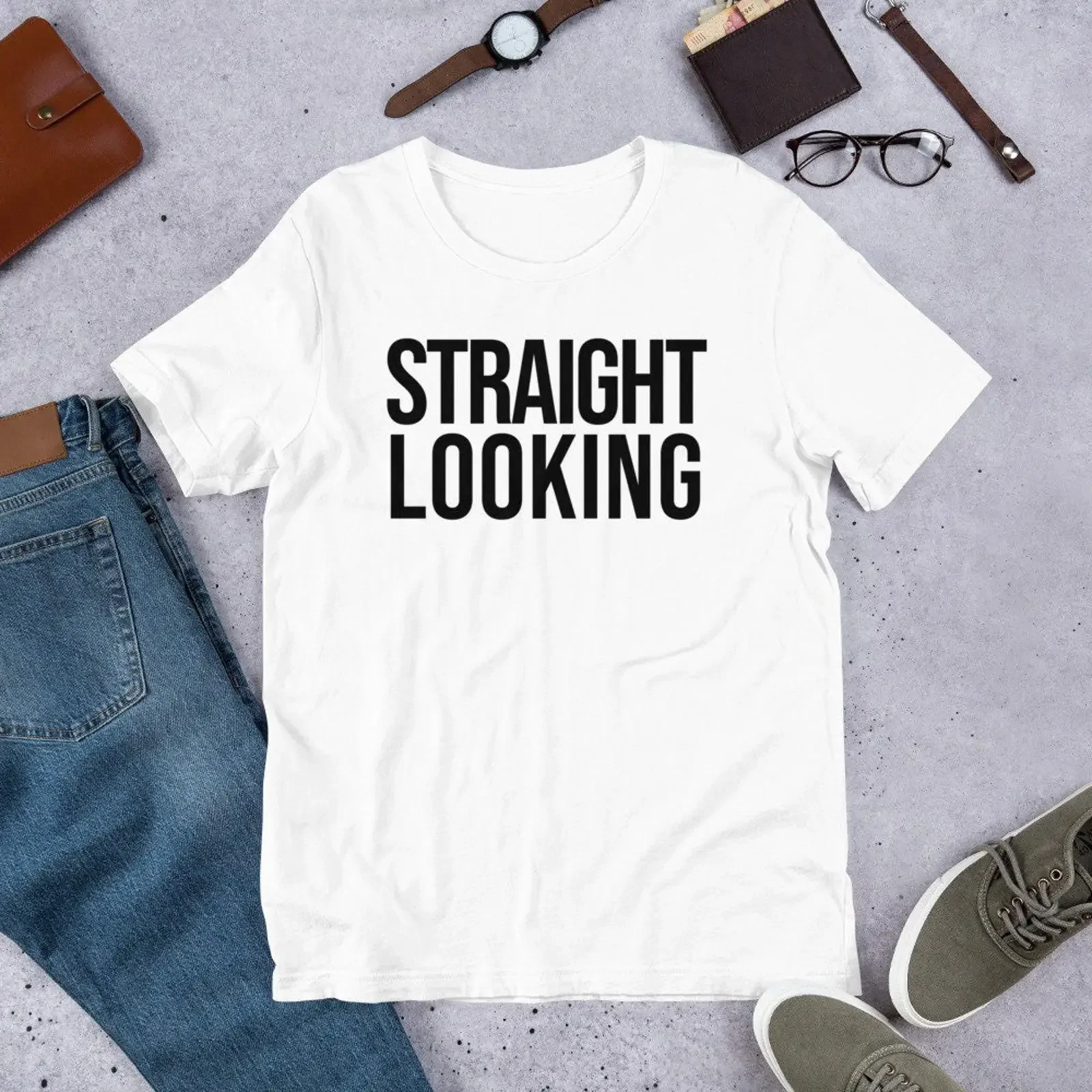 Straight Looking T Shirt Gay Lesbian Bird Cage Bi Bisexual 80s Fashion LGBT Pride Shirtoftheday vintage Washed designer clothes