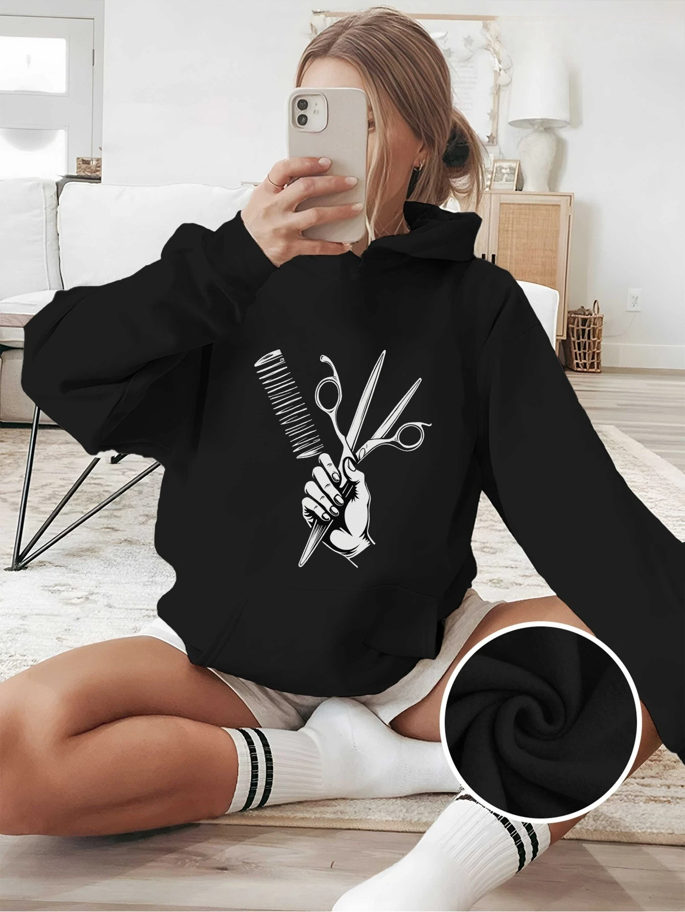 

Мужской и женский топ с принтом больших размеров, свободный повседневный, мягкий, удобный и дышащий, свободный пуловер с капюшоном для занятий спортом на открытом воздухе