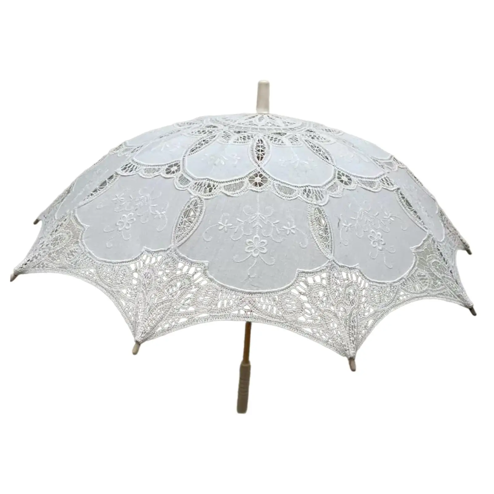 Lace Parasol Vintage Design Craft Embroidered Ladies Umbrella for Photo Props