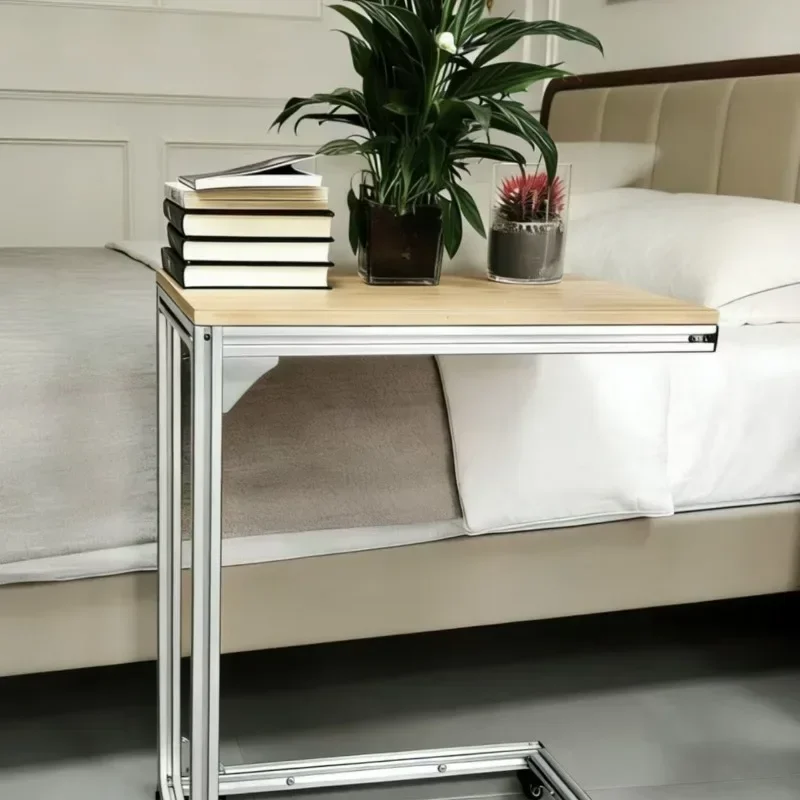 New Movable Coffee Tables Aluminum Alloy Side Table Stable Heavy Load Side Stand Multifunctional Sofa Small Home Furniture