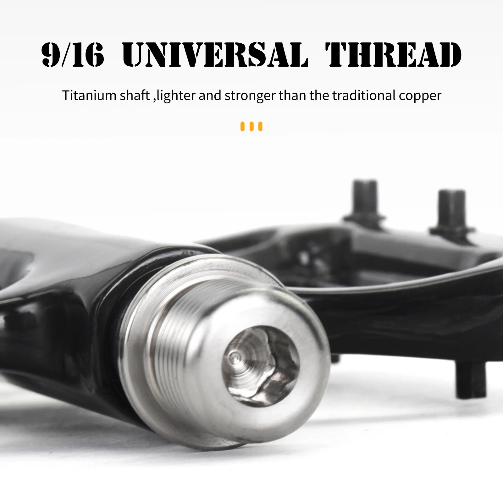 Carbon fietspedalen, voor mtb-fietspedalen, mountainbikepedalen van koolstofvezel, met antislipspijkers, afdichtingslager