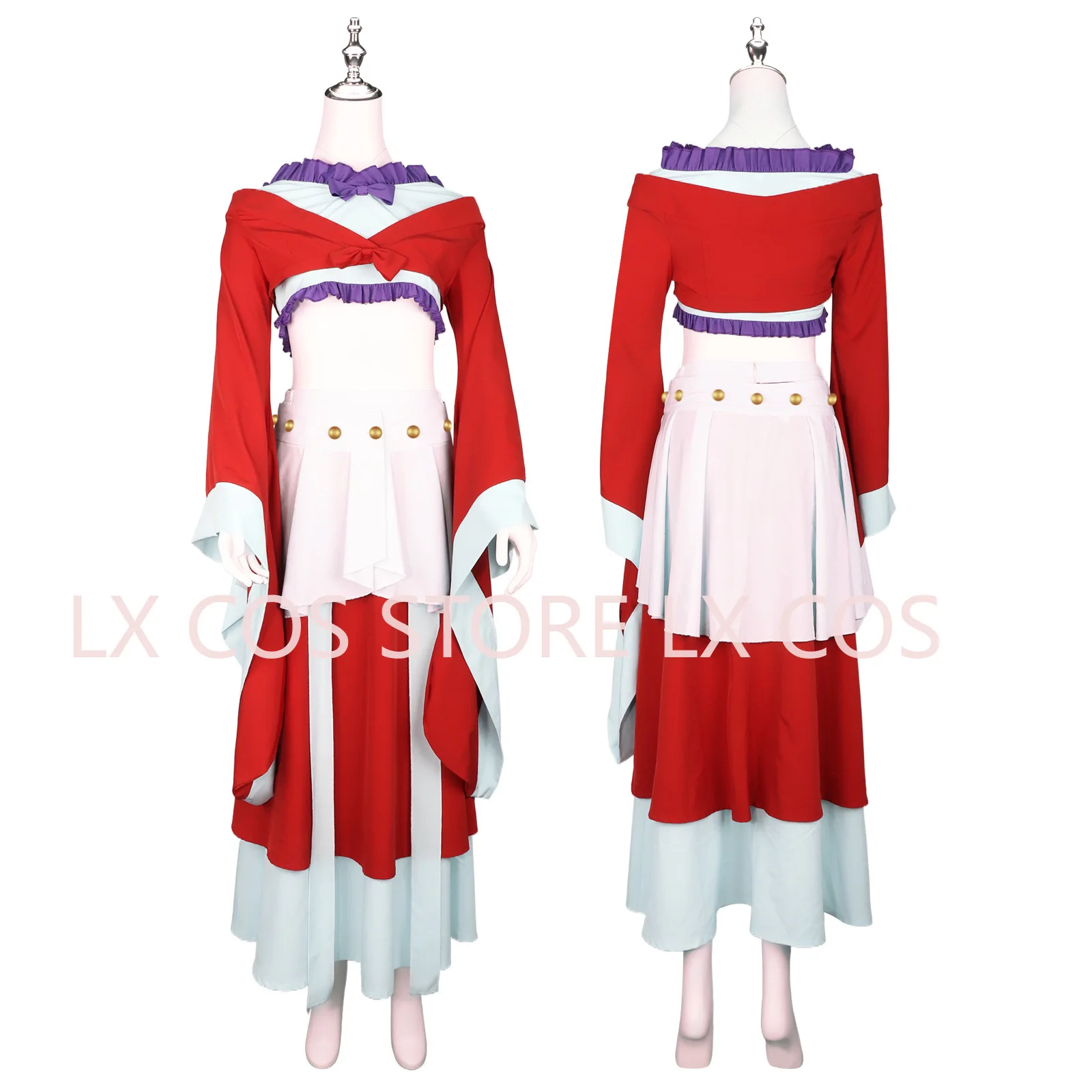 Anime The Apothecary Diaries Maomao Cosplay Costume Wig Red Dress Skirt  Under The Moon Women Halloween Cosplay Suit