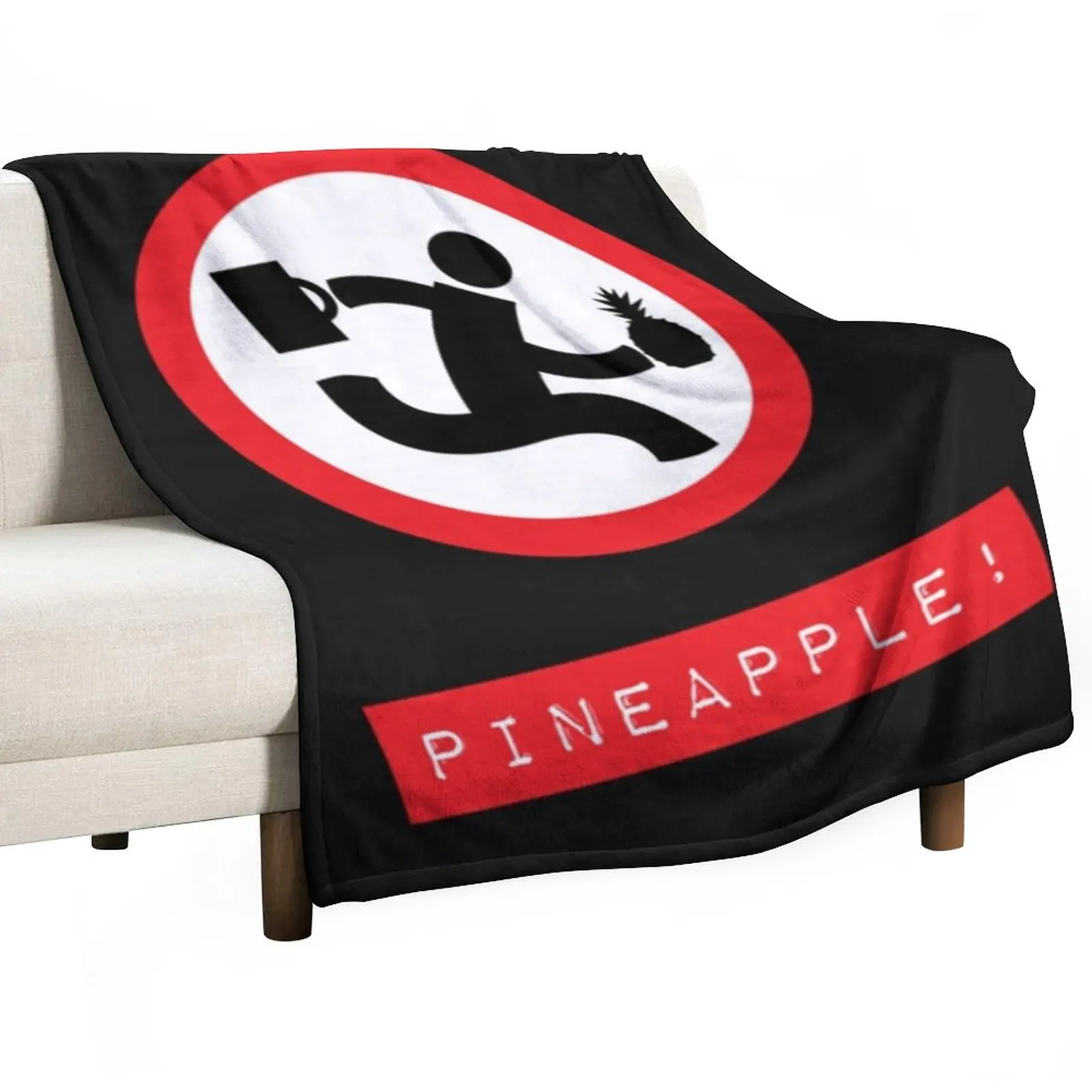 Chuck TV show _quot_Pineapple!_quot_ Throw Blanket Flannels wednesday Blankets