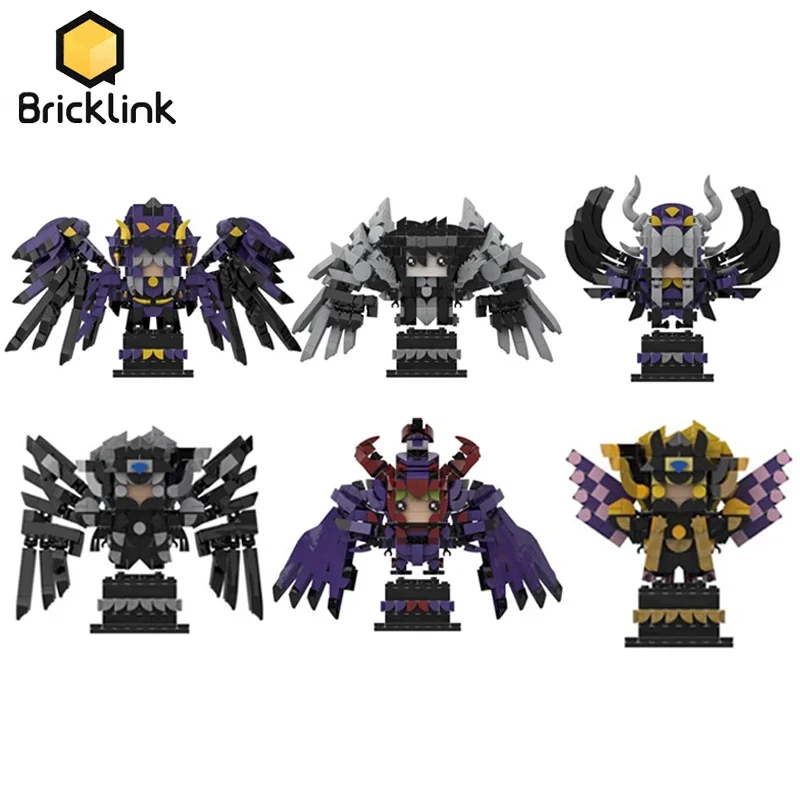 Bricklink Ideas Movie Saints Seiyaed Japan Anime Figures Specters Series Brickheadz Hades MOC Sets Building Blocks Kid Toys Gift