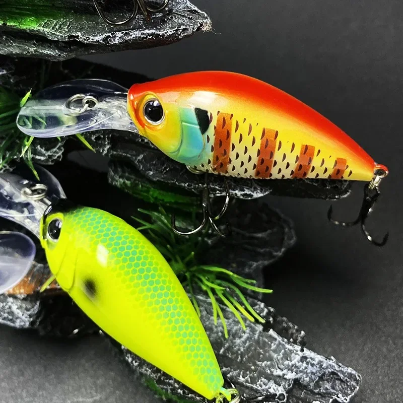 

60 мм, 13,5 г, плавающий кренкбейт, приманка, воблеры для искусственной кожи, рыболовная снасть, Джеркбейт