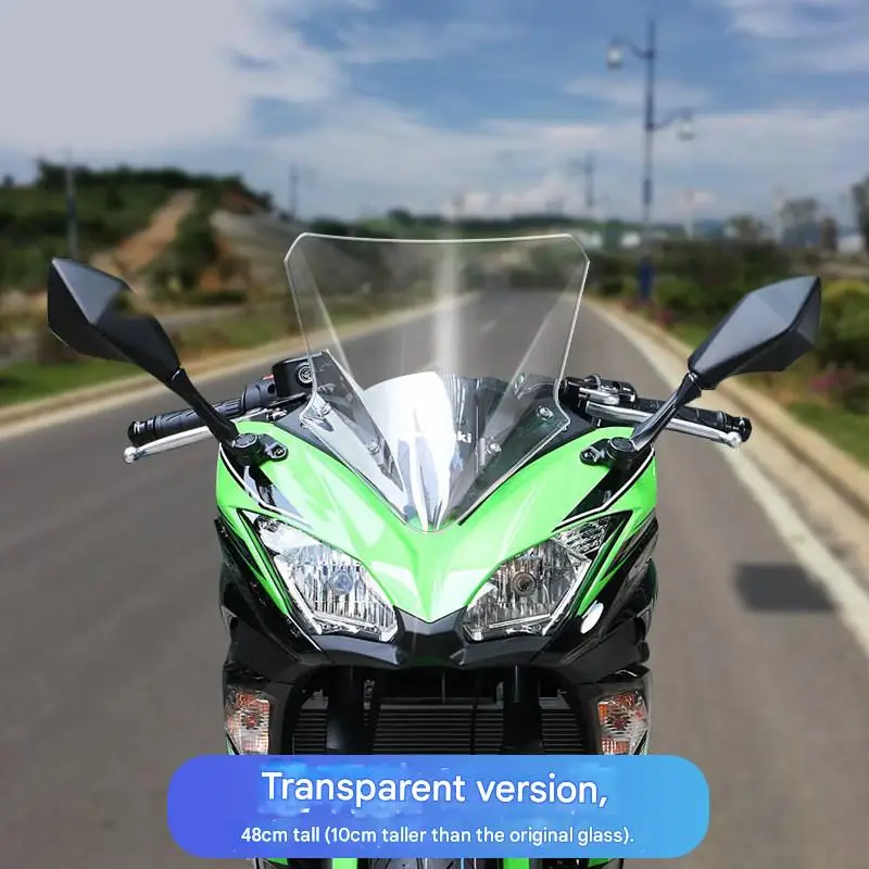 For windshield modification of Kawasaki Ninja 650 models including 2017-2019 models with heightened windshield
