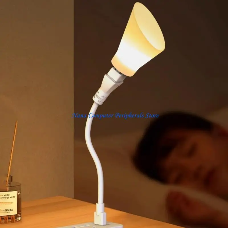 F68C المحمولة USB LED ضوء الليل زاوية قابلة للتعديل لطاولة السرير كمبيوتر المكتب