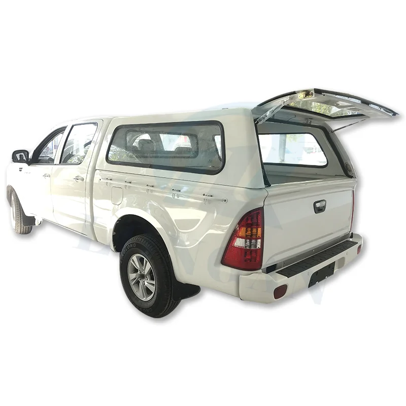 Waterproof Lightweight Steel Hardtop Pick Up Pickup Truck Canopy Topper With Glass Window  For Pickup