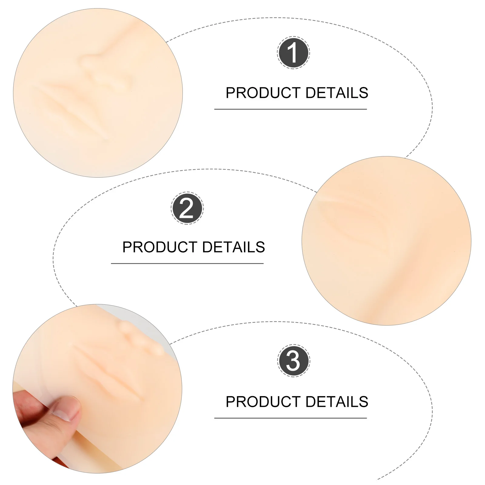 

Eyebrow Tattoo Practice Skin Silicone Embroidered Skin High Quality Practice Tool for Tattoo Artists Beginners