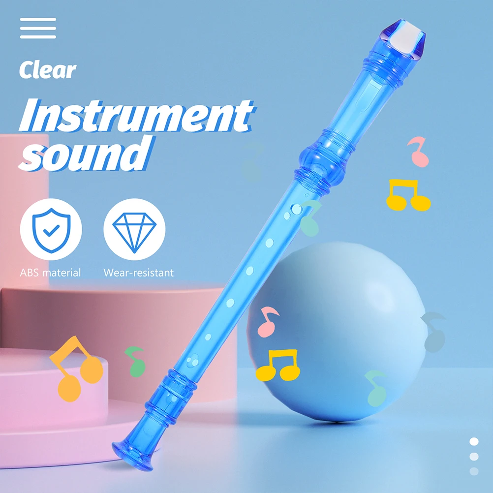 

2Pcs Kids Soprano Recorder 8 Hole Clarinet Smooth Resin Professional Wind Instrument Toy Beginner Flute Musical