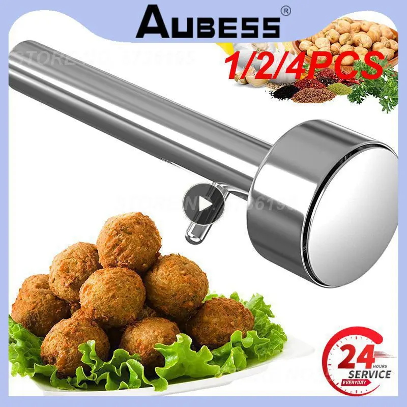 1/2/4PCS Stainless Steel Large Falafel Ball Making Scoop Mold Meatball Machine Pressing Maker Non-Stick Kitchen Accessories