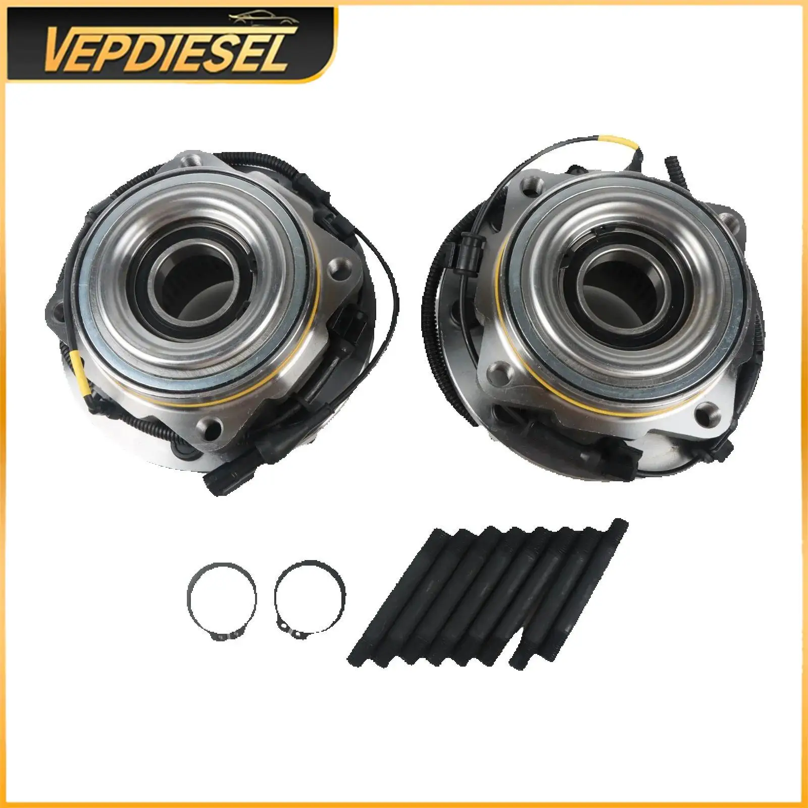 

515081 подшипник ступицы колеса в сборе, 2 шт. для Ford F-250 F-350 Super Duty 2005-2010, 8 наконечников с АБС-пластиком