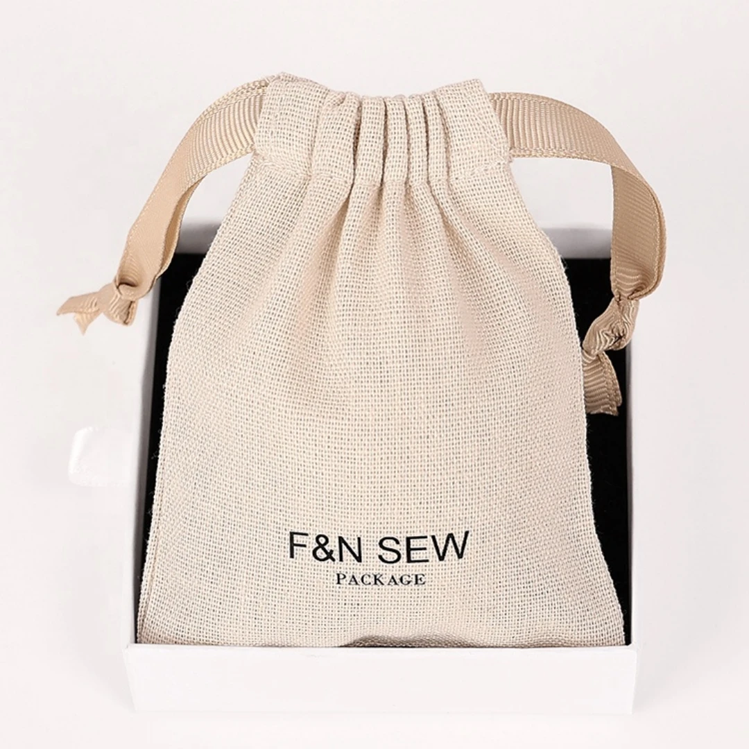 Linen Bag Cotton Drawstring Bag Jewelry Storage Pouch Bags gift bag factory sale soma package