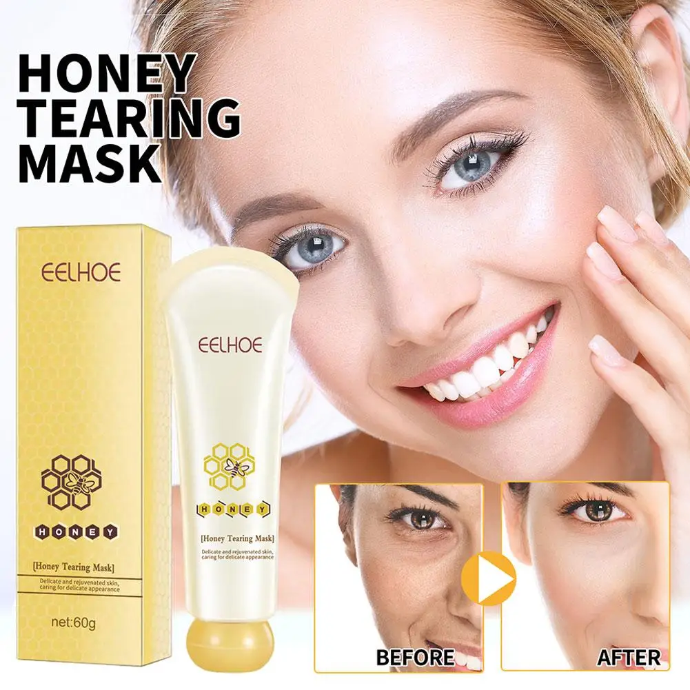 

Honey Tearing Mask Shrinks Pores Peel Off Mask Remove Pores Deep Skin Care Blackhead Clean Face Face Dead Oil Cream Skin Co U9V7