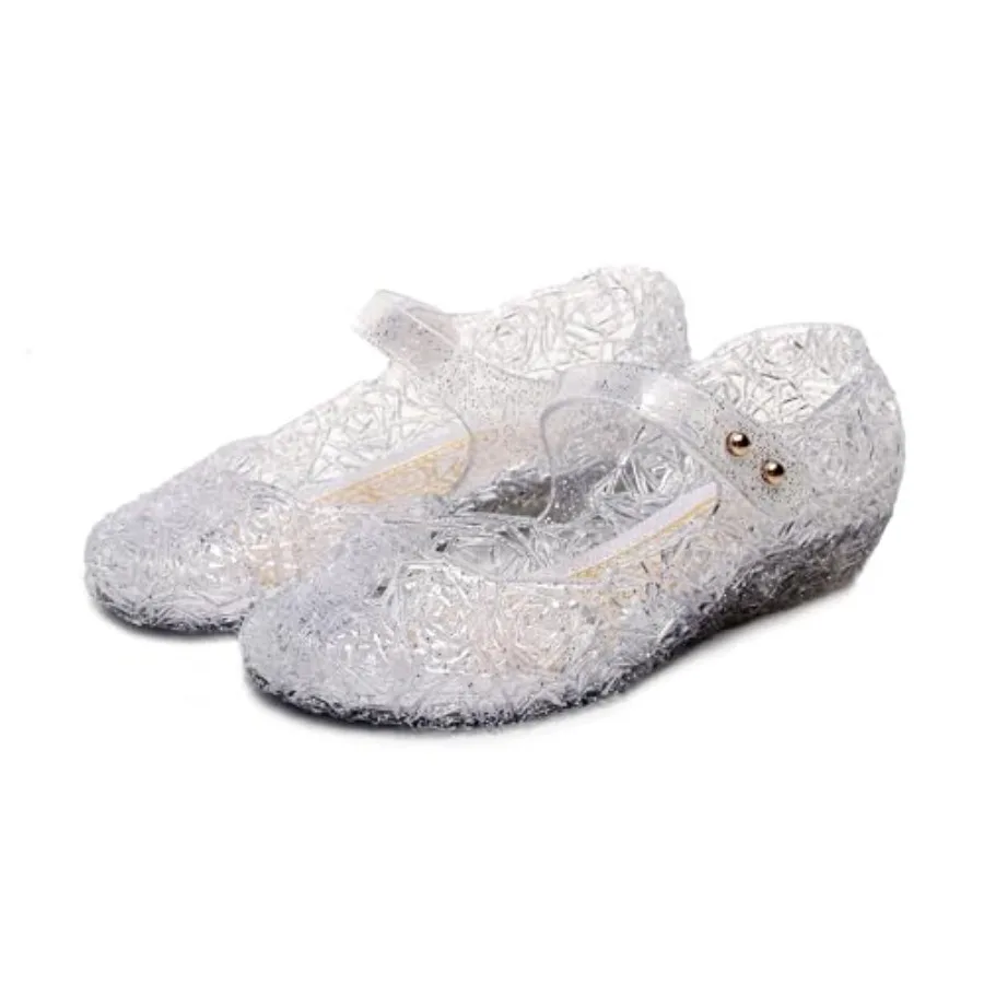 

Flats Mary Jane Dance Party Cosplay Shoes, Snow Queen Princess Sandals for Little GirlsToddler, Birthday, Christmas