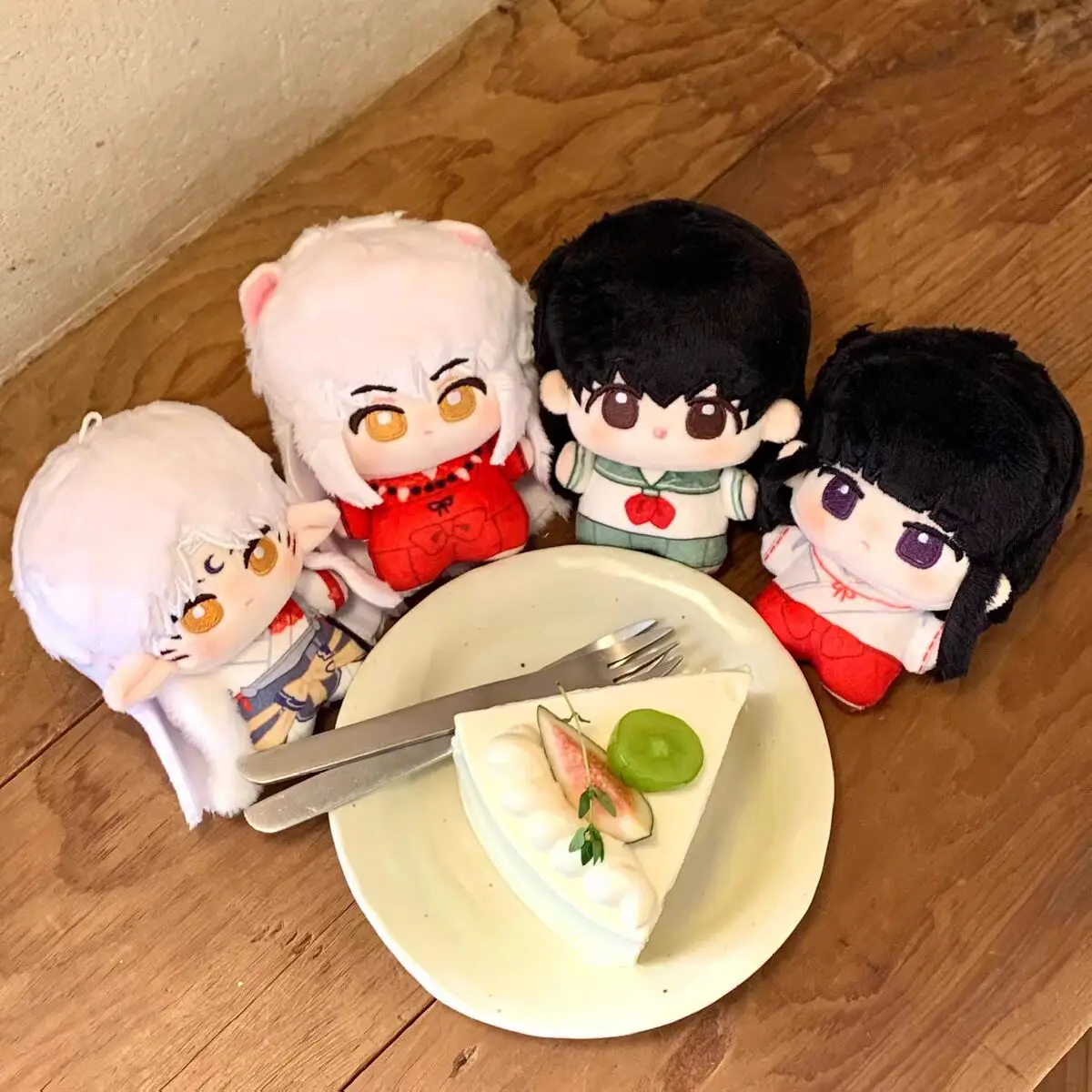 

Anime Inuyasha Sesshoumaru Plush Cosplay 10CM Stuffed Doll Cute Plushies Cartoon Figure Toys Pendant Keychain Bag Ornaments