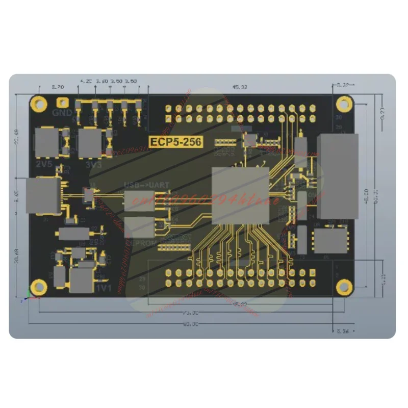 FPGA Development Board LFE5U-25F-6BG256C ECP5 256-BGA Programmable Logic Board Digital Circuit Development Module DIY