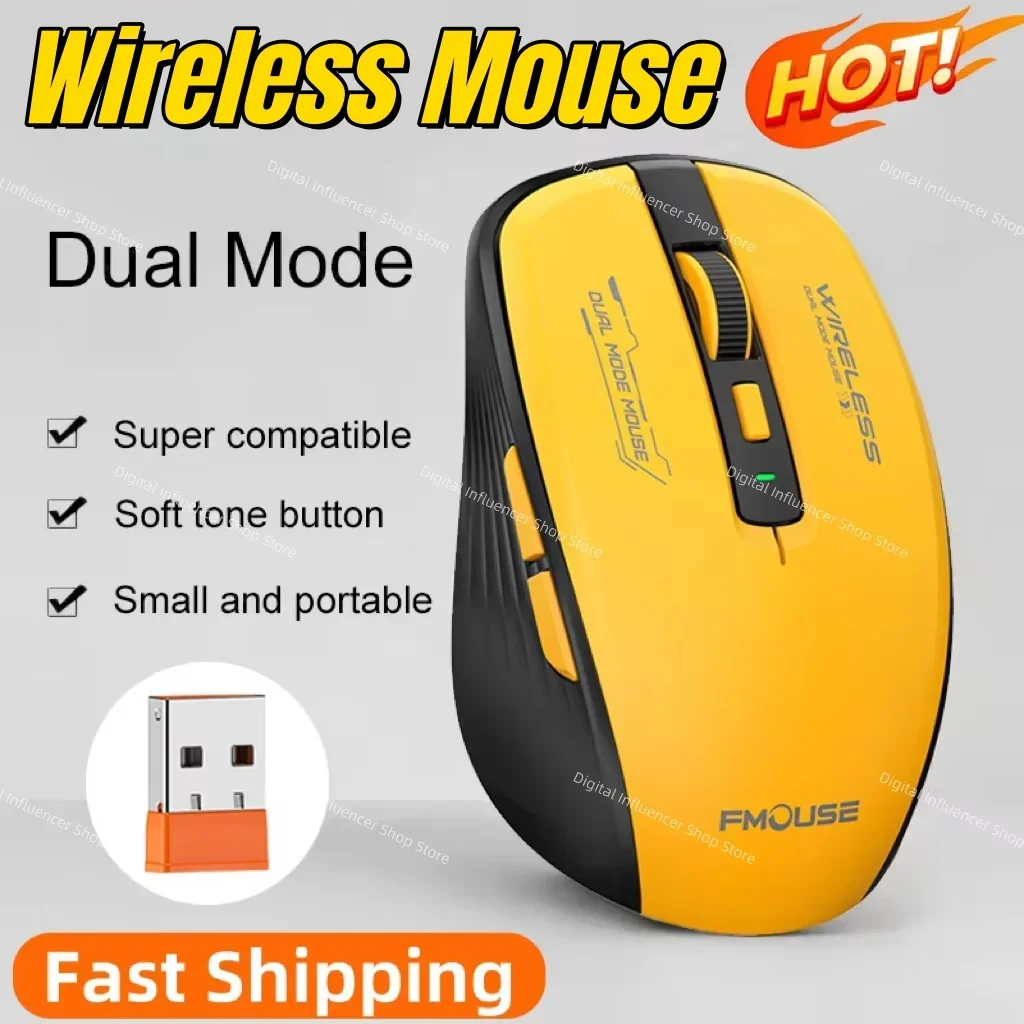 New M303L Bluetooth Wireless Mouse 2.4G Dual Mode 1600 DPI Silent Tablet Notebook PC Office Portable Mouse For Android ios
