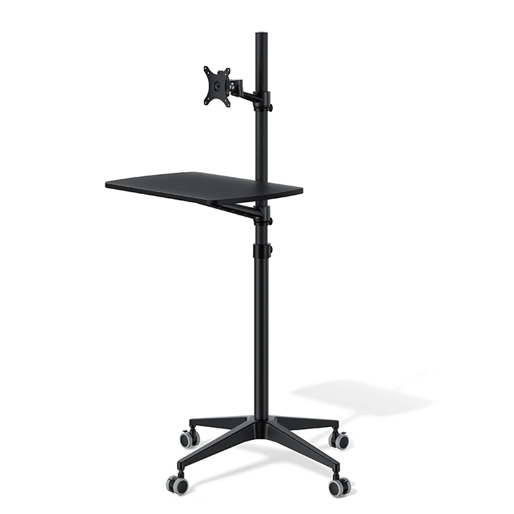 Movable metal and aluminum floor mounts for TV stands and wheel carts