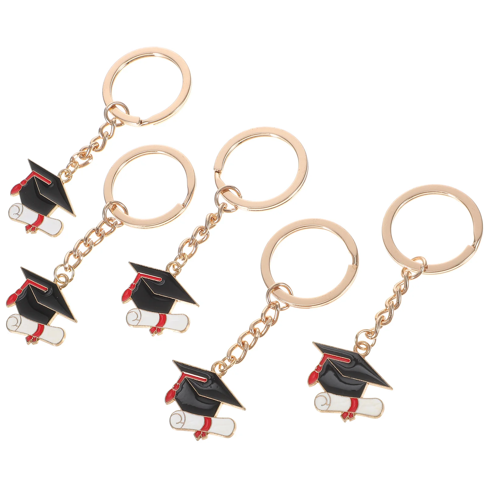 5 Pcs Key Chain Grad Keychain Gift Graduation Party Supplies Student Bag Hanging Ornament Souvenir Keyrings Man