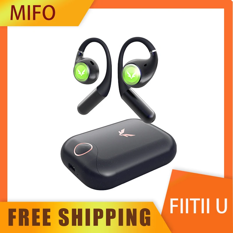 Mifo FiiTii U Wireless Earphones Bone Conduction Earbuds Bluetooth 5.4 IPX7 Waterproof Customized AI Sports Headsets