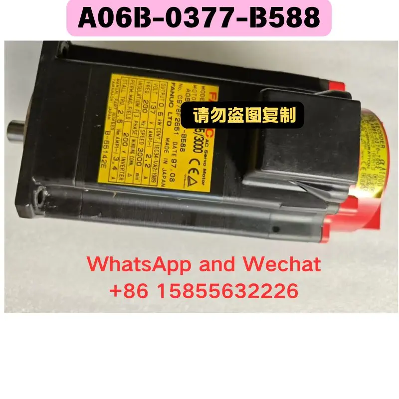Used OEM disassembled parts A06B-0377-B588 electrical machinery Functional test OK Fast Shipping