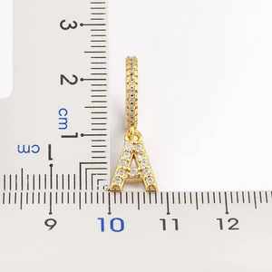 Kleine Nidin Nidin-Nodes mit Initialen AZ Buchstaben, Schmuck Zirkon, Alphabet, goldene Farbe, Mini, Mode, Weihnachtsgeschenk und Neujahr, heißer Verkauf 10 Hauptverkaufs -Ohrring -Buchstaben B - №9