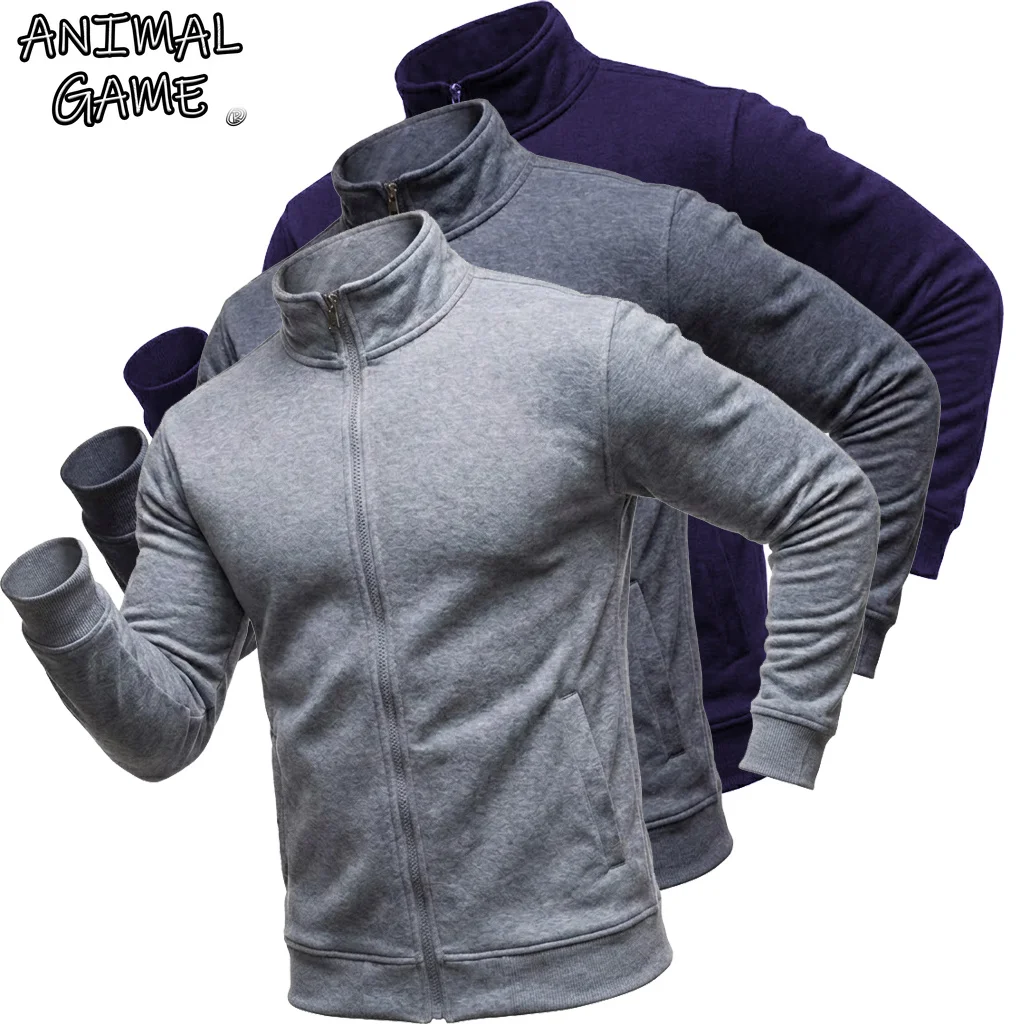 Men's Zip Up Workout Sweatshirts Mock Neck Gym Jacket Zipper Lightweight Sweatcoats Outdoor Sport Long Sleeve Casual Cardigan