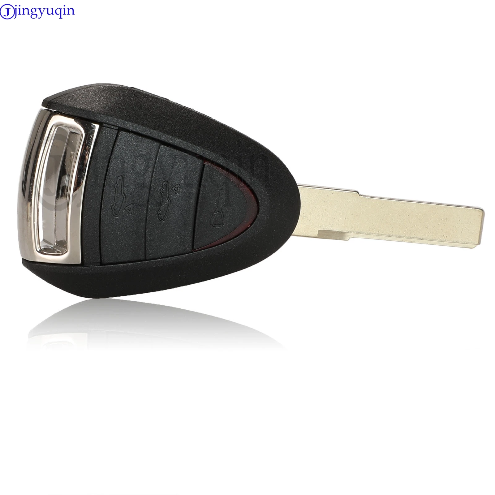 Jingyuqin 2/3 Buttons Remote Car Key Shell For Porsche Cayman Boxster GT S 2S 4S Turbo 911 987 996 997 Carrera Targa 2005 - 2010