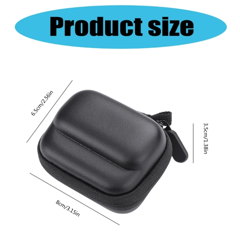 Carrying Case for Insta360 GO 3/GO 3S, Mini case Protective Hard Shell Bag Waterproof Canvas EVA Camera Storage