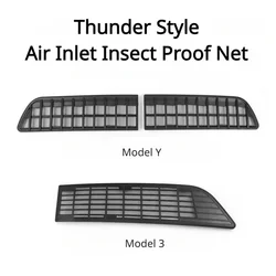 Rete a prova di insetti per Tesla Model 3 Y Cabina di aspirazione dell'aria Filtro per detriti Ingresso aria Griglia di sfiato Coperture Rete antivegetativa Accessori auto