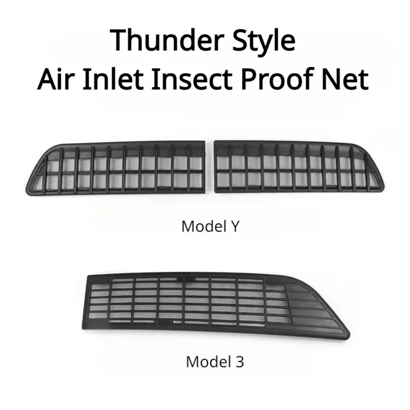 Insect-proof Net for Tesla Model 3 Y Air Intake Cabin Debris Filter Air Inlet Vent Grill Covers Anti-fouling Net Car Accessories