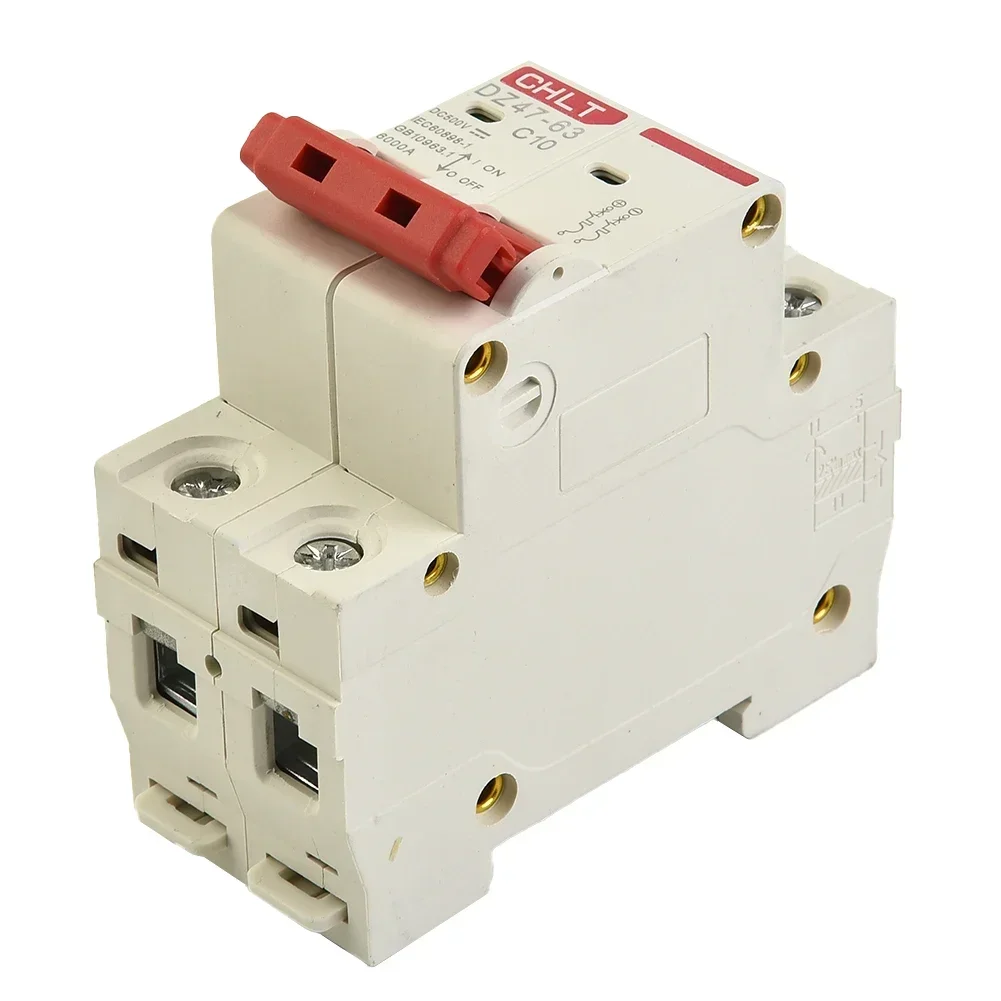 DC Circuit Breaker 500V 2 Pole Double MCB Solar PV 10 16 20 32 40 63 Amp Circuit Breaker For Terminal Power Distribution