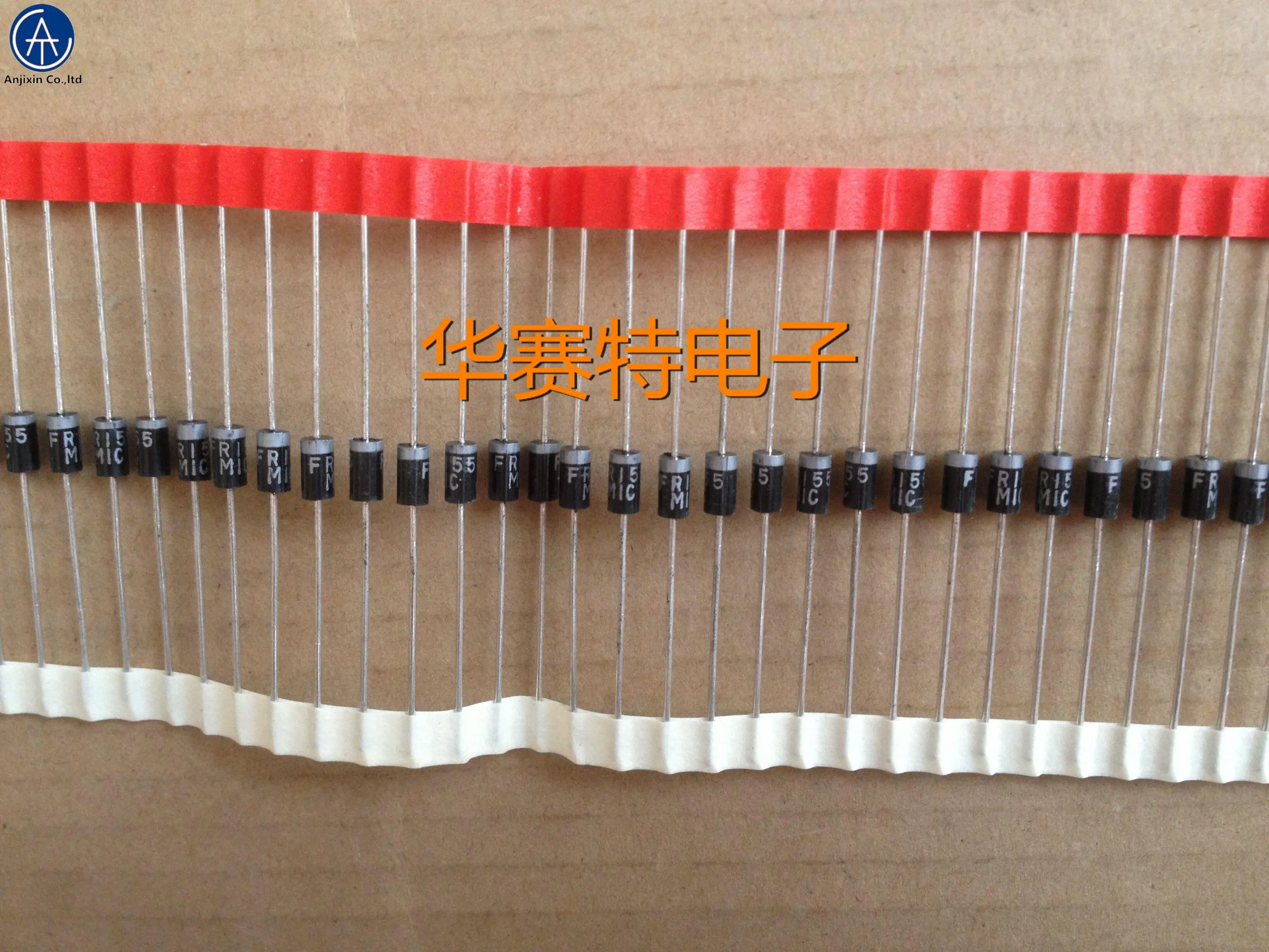 50pcs 100% orginal new FR155 Manufacturer:MIC DO-15 Fast Recovery Diode 1.5A 600V