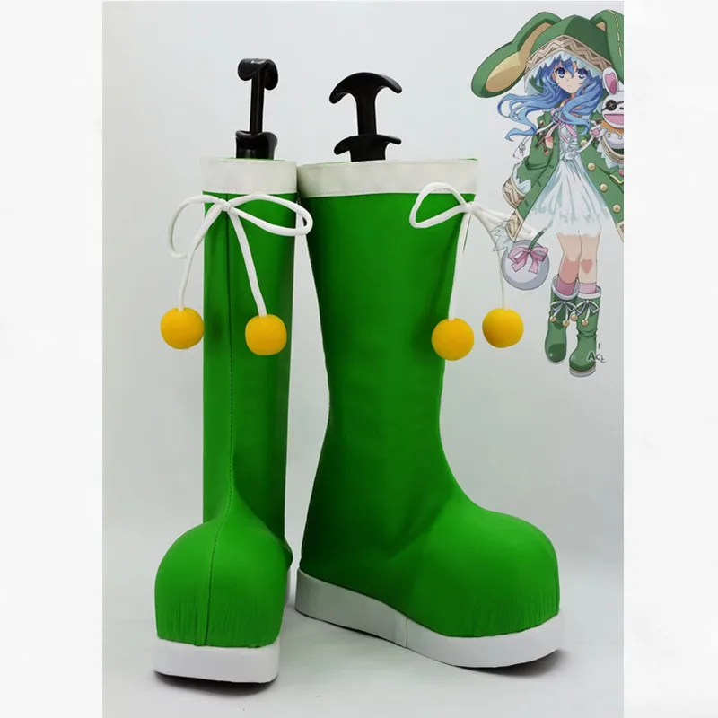 

Ботинки Himekawa Yoshino для косплея из аниме DATE A LIVE, зеленые, ручной работы.