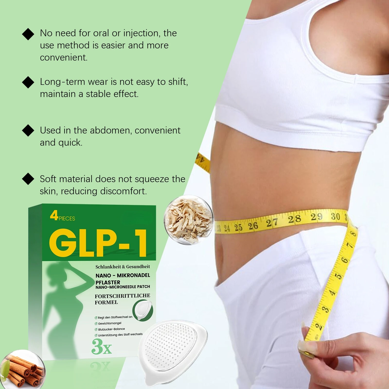 99% de exemplos alcançam contorno corporal desejado em um mês, ferramentas para cuidados com os pés