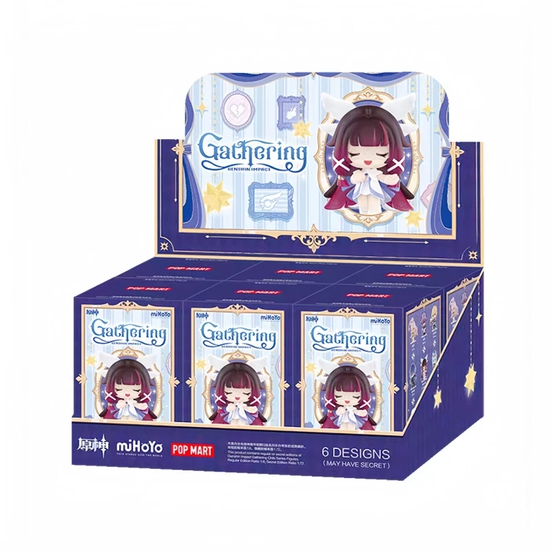 Neue Bestseller Original Popmart Genshin Impact Frohes Neues Jahr Q-Serie Handgefertigte Überraschungs-Blindbox Dekoration Sammlerstücke Geschenke
