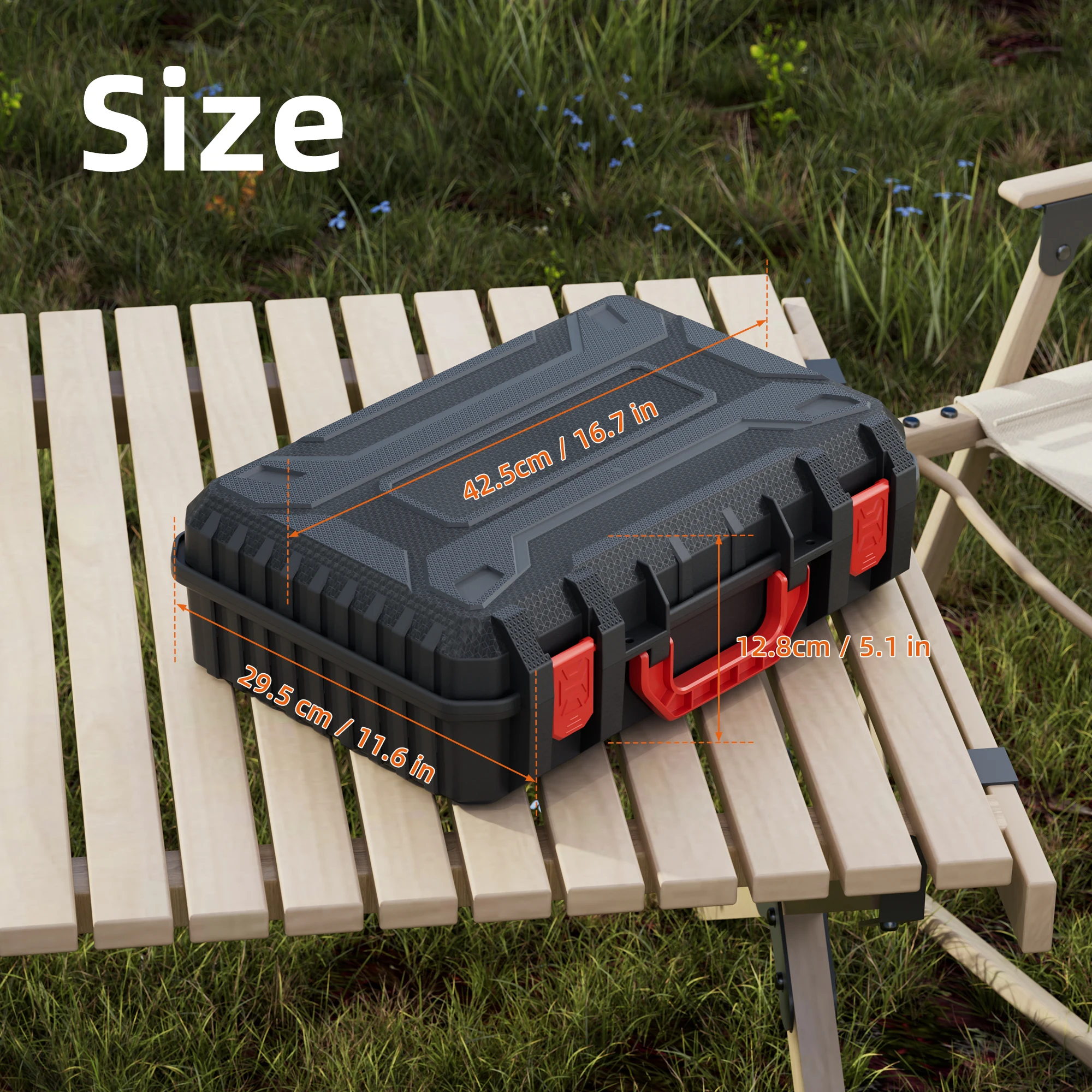 Starlink Mini Hard Case Waterproof Portable Starlink Mini Travel Carrying Bag with Foam Shockproof Storage Box Weatherproof